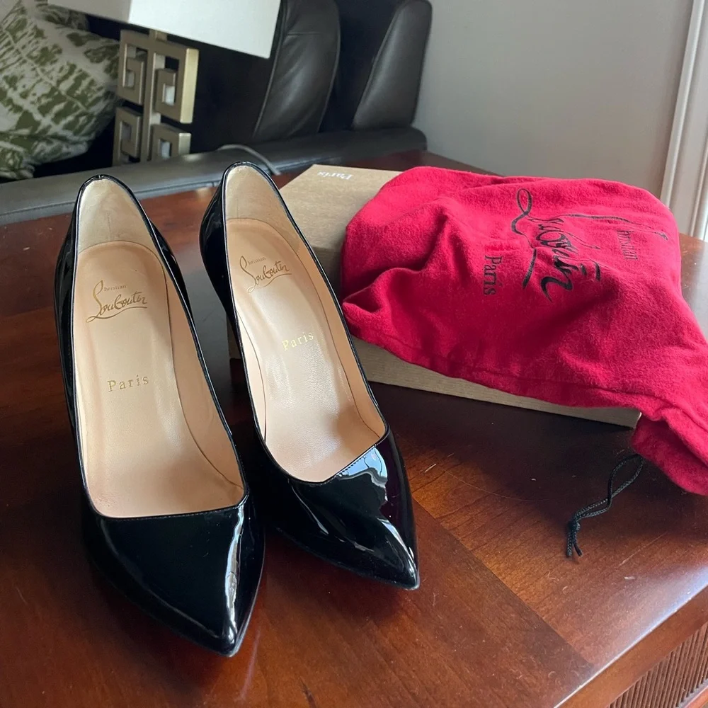 Christian Louboutin Heels | Authentic | size 37.5 | Corneille 100 Patent - Picture 3 of 7